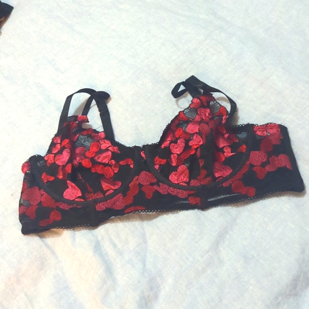 Torrid Mesh Heart Bra Size 1